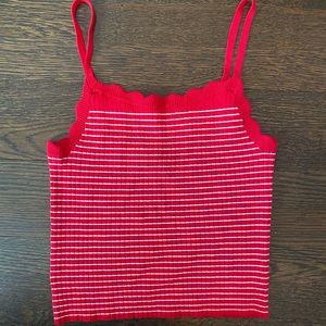 NWT red crop top